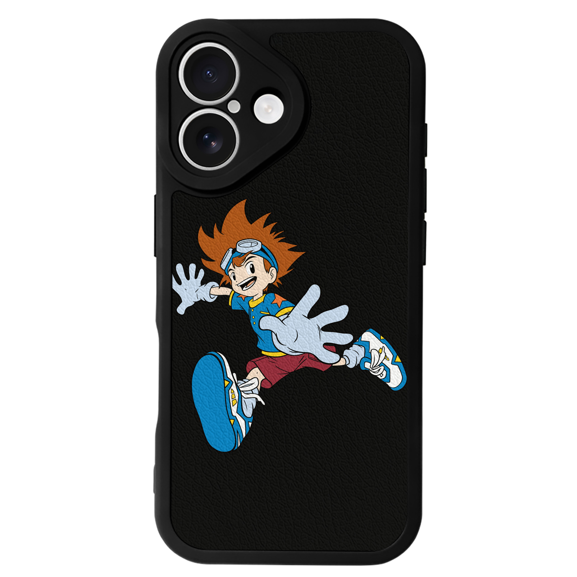 （画像用） Digimon デジタルモンスター/デジモン 【iPhone 16シリーズ対応】シリコンスマホケース（レザー調） 材質：シリコン